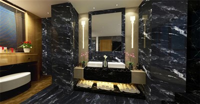 Koupelna z černého mramoru